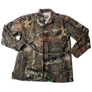 Cabela's camouflage button-down shirt 14